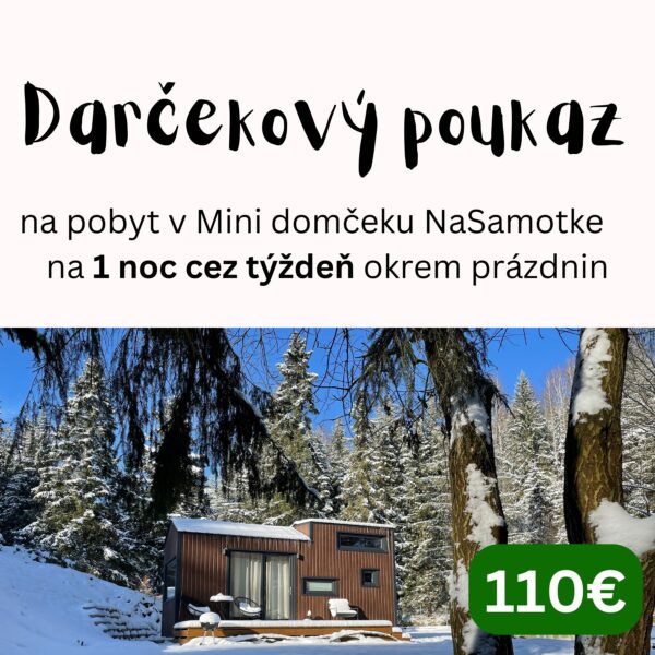 Darčekový poukaz na 1 noc cez týždeň